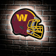 LED Wall Decor, Helmet, Washington Commanders, NFL, Home