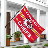 Kansas City Chiefs Single Sided Estate Flag with 2 Grommets, 3'x5', Home