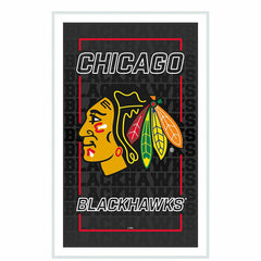 Chicago Blackhawks Hockey Rectangle Neolite LED Decor, NHL, Home