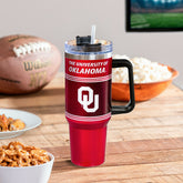 40oz Stainless Steel Canyon Cup w/ Straw, University of Oklahoma, Home, Collegiate