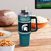 40oz Stainless Steel Canyon Cup w/ Straw, Michigan State University, Home, Collegiate