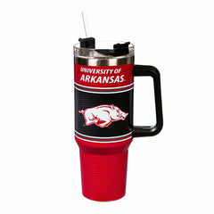 40oz Stainless Steel Canyon Cup w/ Straw, University of Arkansas, Home, Collegiate