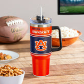 40oz Stainless Steel Canyon Cup w/ Straw, Auburn University, Home, Collegiate