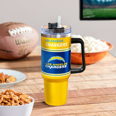 40oz Stainless Steel Canyon Cup w/ Straw, Los Angeles Chargers, Home