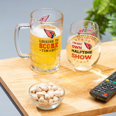 Arizona Cardinals, Stemless 17OZ Wine & Beer 16 OZ Gift Set, Home