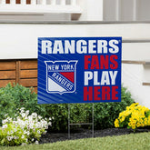 New York Rangers Coroplast Yard Sign "Fans Play Here", NHL, Home