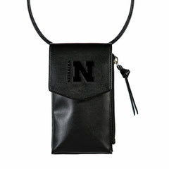 University of Nebraska, Cross Body Wallet, Black, Home, Collegiate