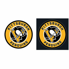 LED Wall Decor, Round, Pittsburgh Penguins, NHL, Home
