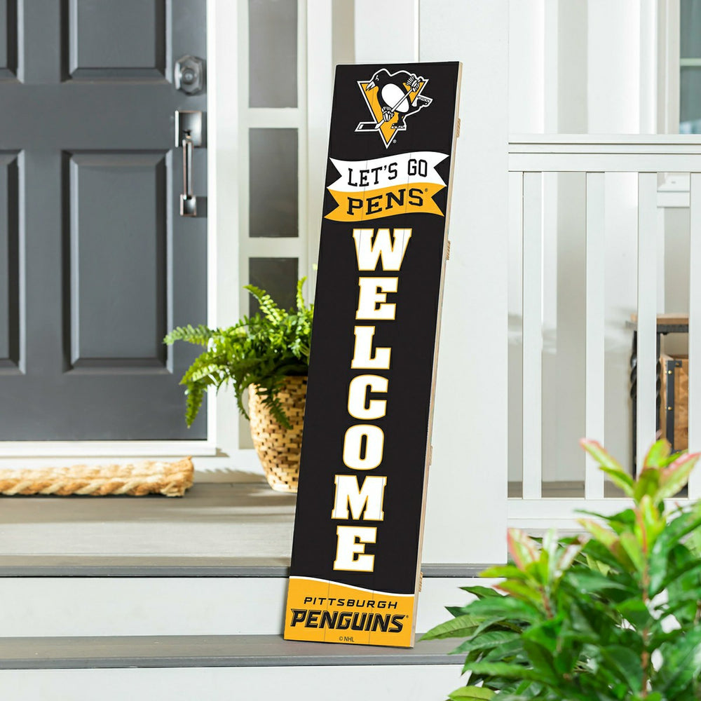 Pittsburgh Penguins Large Single Sided Leaner, 46", NHL, Home