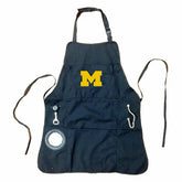 Grill Apron, Black, University Of Michigan, Home, Collegiate