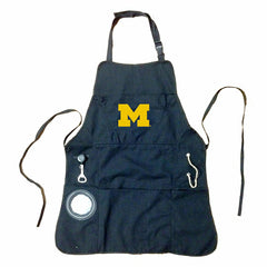 Grill Apron, Black, University Of Michigan, Home, Collegiate