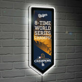 Los Angeles Dodgers LED Wall Decor, Pennant, World Series Champions 20, MLB
