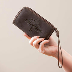 Los Angeles Dodgers Wristlet Wallet, Brown, SC24 Champions, MLB, Home