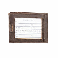 Los Angeles Dodgers Front Pocket Wallet with RFID Blocking, Brown, SC2, MLB, Home