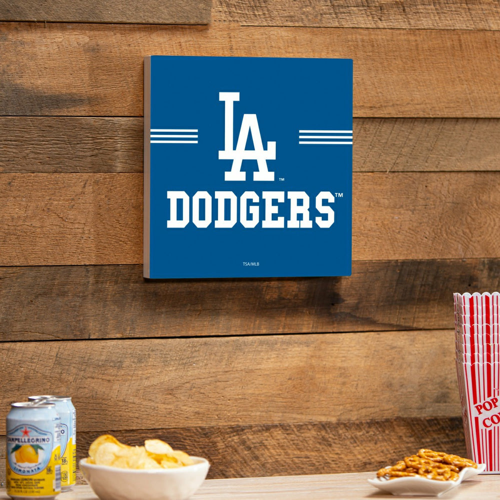 Los Angeles Dodgers Wood Wall Sign, 12x12, MLB, Home
