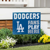 Los Angeles Dodgers Coroplast Yard Sign "Fans Play Here", MLB, Home