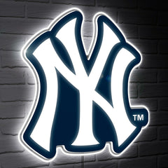New York Yankees LED Wall Decor, Glazelite, Logo, MLB, Home