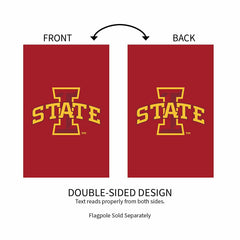 Iowa State University Applique House Flag, Sale, Collegiate, Home