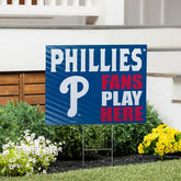 Philadelphia Phillies Coroplast Yard Sign "Fans Play Here", MLB, Home