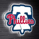 Philadelphia Phillies LED Wall Decor, Glazelite, Logo, MLB, Home