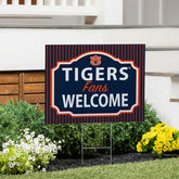 Auburn University Coroplast Yard Sign, "Fans Welcome", Collegiate, Home