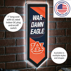 LED Wall Decor, Pennant, Auburn University, Collegiate, Home