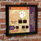 Scoreboard Wall Clock, Clemson, Collegiate, Home