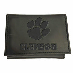 Clemson University, Tri-Fold Wallet, Black, Collegiate, Home