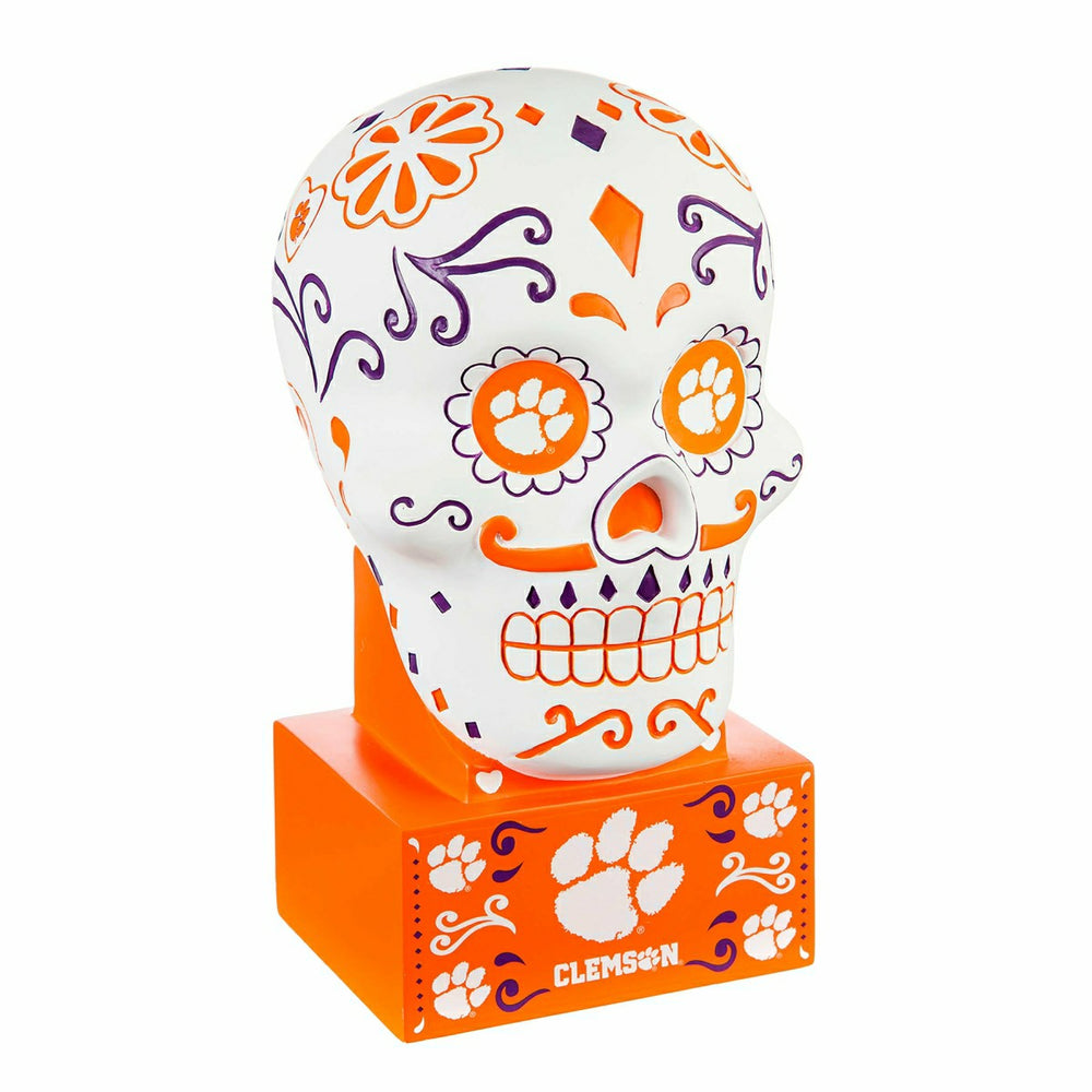 Clemson University Sugar Skull Statue, Collegiate, Home