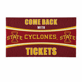28" x 16" PVC Trapper Mat, Come Back with Tickets, Iowa State Universi, Collegiate