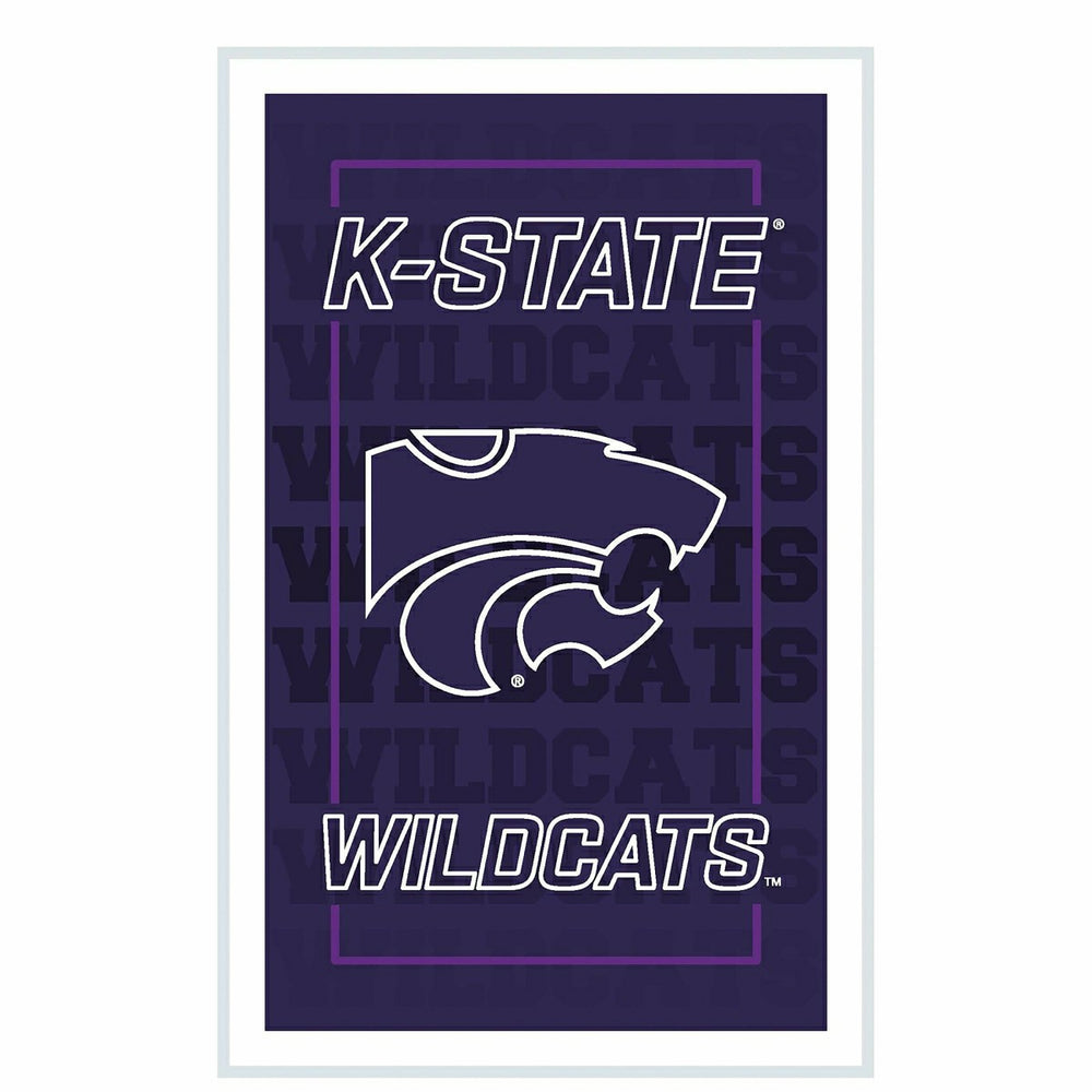 Kansas State University College Rectangle Neolite LED Decor, Collegiate, Home