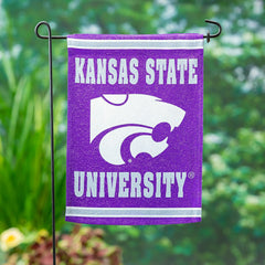 Embossed Suede Flag, GDN Size, Kansas State University, Collegiate, Home
