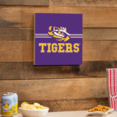 Louisiana State University Wood Wall Sign, 12x12, Collegiate, Home