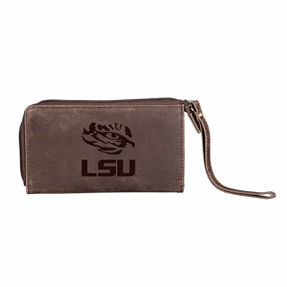 Wristlet Wallet, Brown, Louisiana State University, Collegiate, Home