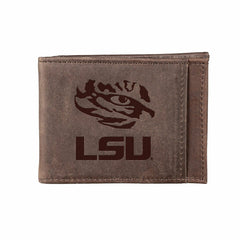 Front Pocket Wallet w/ RFID Blocking, Louisiana State University, Brow, Collegiate, Home