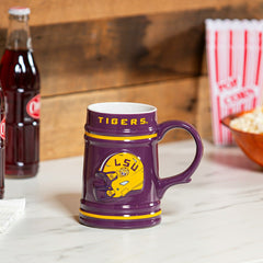 Louisiana State University Ceramic Stein Cup, 24oz, Collegiate, Home
