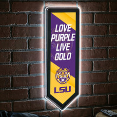 LED Wall Decor, Pennant, Louisiana State University, Collegiate, Home