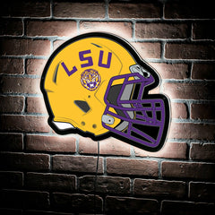 LED Wall Decor, Helmet, Louisiana State University, Collegiate, Home