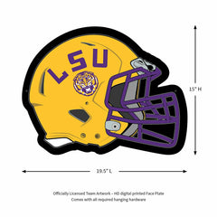 LED Wall Decor, Helmet, Louisiana State University, Collegiate, Home