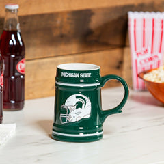 Michigan State University Ceramic Stein Cup, 24oz, Collegiate, Home