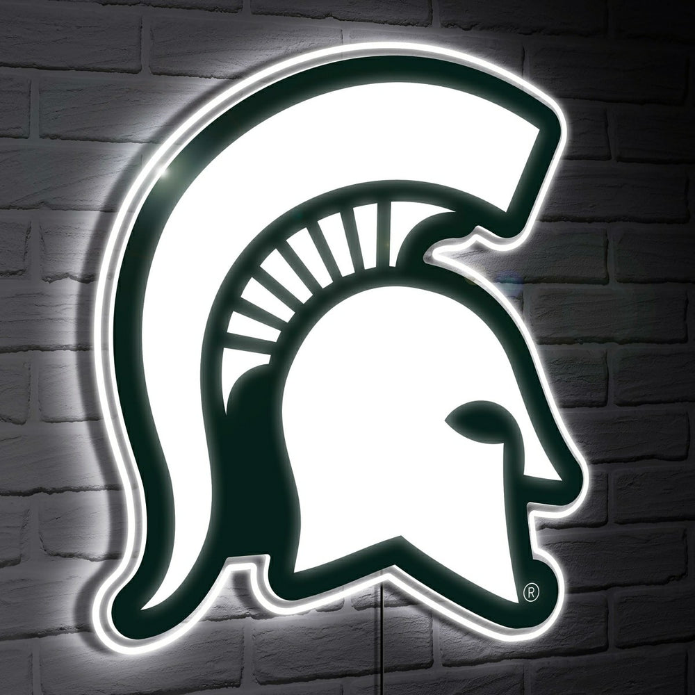 Michigan State LED Wall Decor, Glazelite, Logo, Collegiate, Home