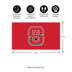 Full Color PVC Mat, 16" x 28", North Carolina State University, Collegiate