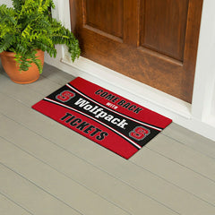 28" x 16" PVC Trapper Mat, Come Back with Tickets, North Carolina Stat, Collegiate