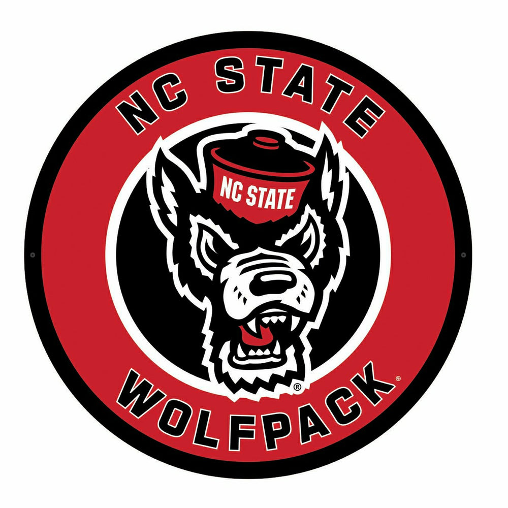 LED Wall Decor, Round, North Carolina State University, Collegiate, Home