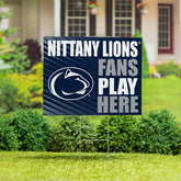 Penn State Coroplast Yard Sign "Fans Play Here", Collegiate, Home