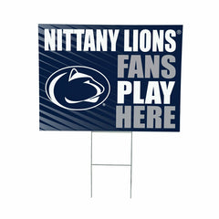 Penn State Coroplast Yard Sign "Fans Play Here", Collegiate, Home
