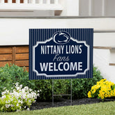 Penn State Coroplast Yard Sign, "Fans Welcome", Collegiate, Home