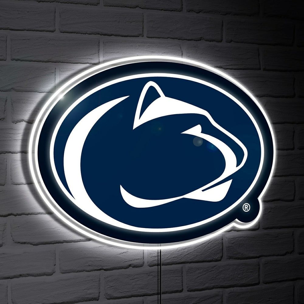 Penn State Nittany Lions LED Wall Decor, Glazelite, Logo, Collegiate, Home