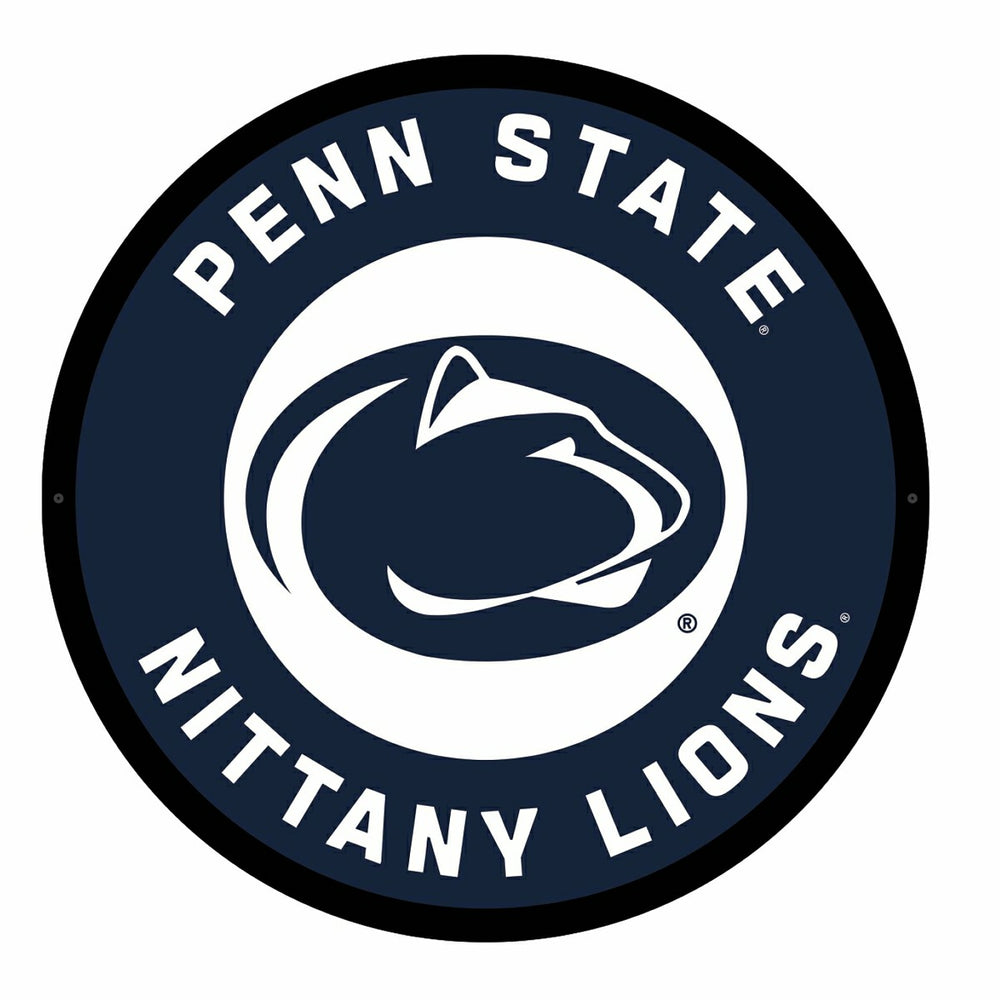 LED Wall Decor, College Football Round, Penn State, Collegiate, Home