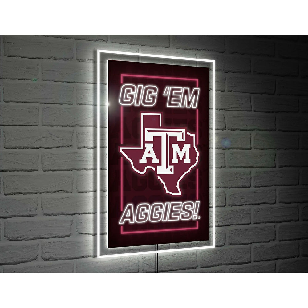 Texas A&M College Rectangle Neolite LED Decor, Collegiate, Home